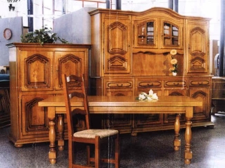 garniture vaisselier ch�ne massif